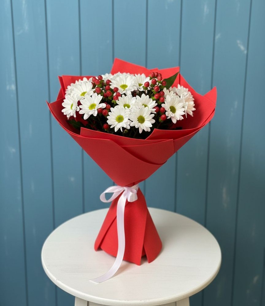 Букет цветов из: Хризантемы в Радовицкий