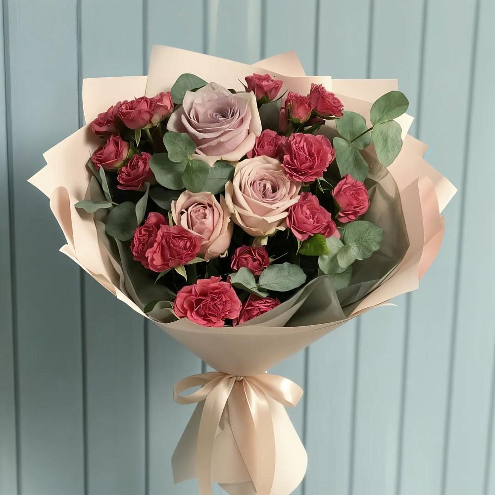 Букет цветов из: Гвоздики и Розы в Радовицкий