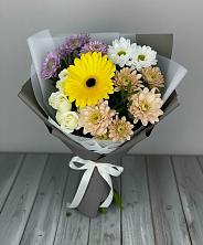 Букет цветов из:  Розы, Герберы и Хризантемы в Радовицкий