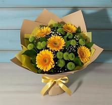 Букет цветов из:  Герберы и Хризантемы #REPLACE_PRED# Радовицкий