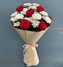 Букет цветов из:  Розы и Хризантемы в Радовицкий