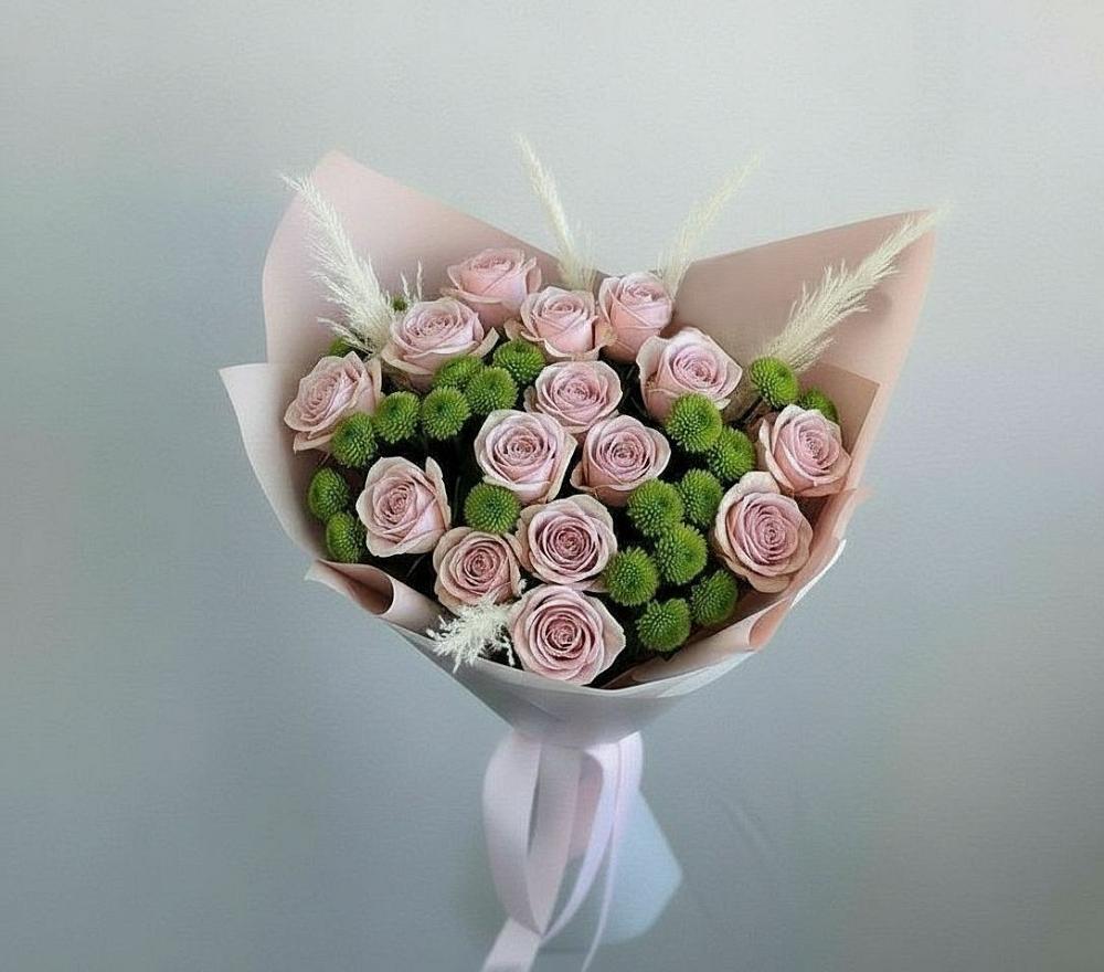 Букет цветов из: Розы и Хризантемы в Радовицкий