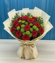 Букет цветов из:  Розы и Хризантемы #REPLACE_PRED# Радовицкий