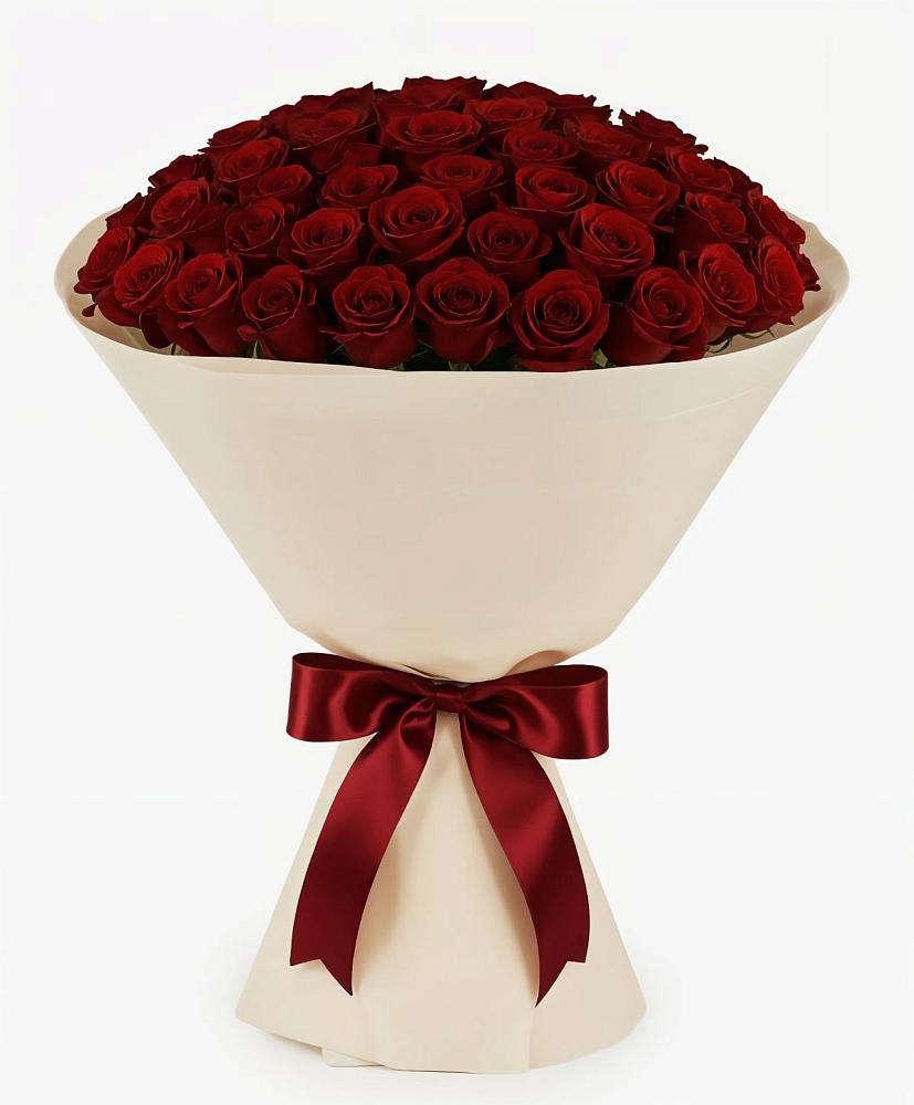 Букет 101 Бордовая роза Блэк Бакарра в Радовицкий