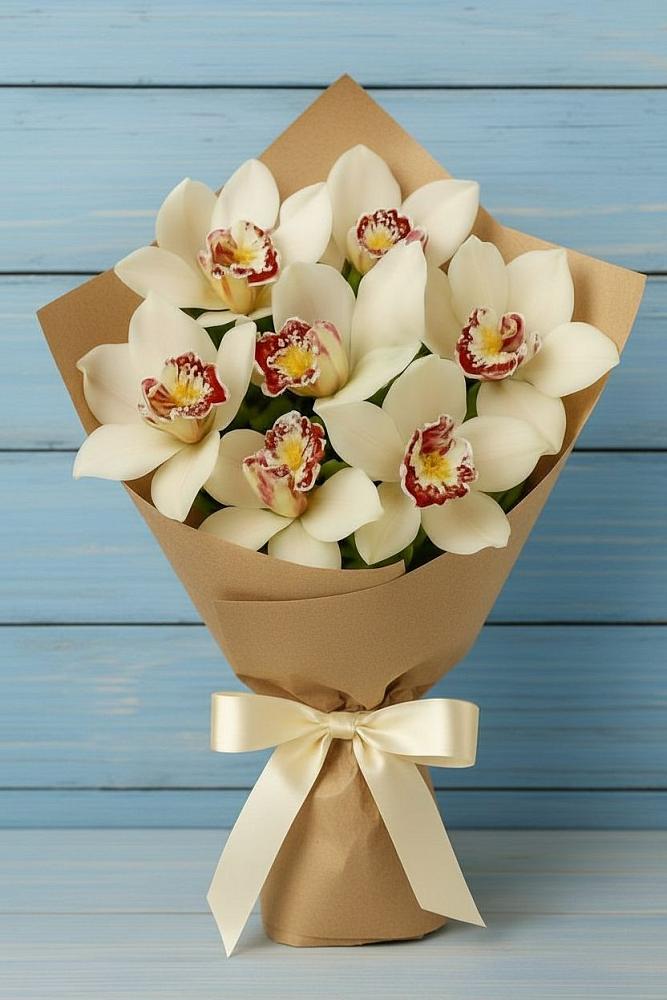 Букет цветов из: Орхидеи и Розы в Радовицкий